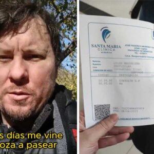 Chileno muestra la cuenta que le salió de una clinica Argentina en Mendoza